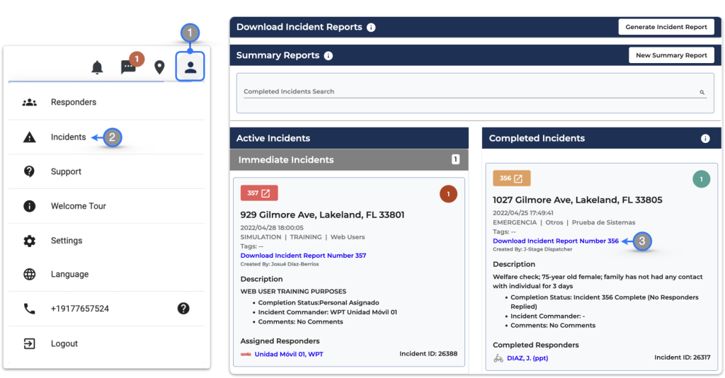 View Incident Notes (ᵐ) – Trek Medics Documentation