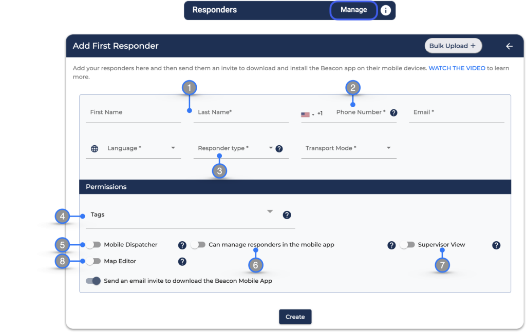 Agregar y Editar Respondedores – Trek Medics Documentation